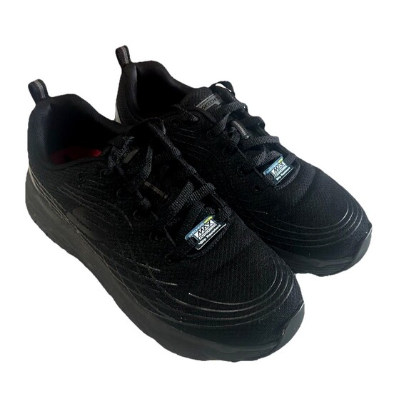 Skechers Work Slip Resistant Womens 8.5 Wide Max Cushioning Shoes Black 108016W - Picture 3 of 10